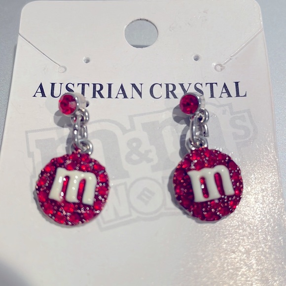 Brand new m&m earrings for your retro, candy enthusiast! Australian crystal - Picture 2 of 3